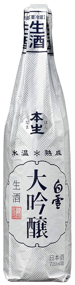 Amazon.co.jp: [冷蔵]小西酒造 白雪 大吟醸生酒 720ml : 食品